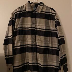 Mountain Hardwear Black and Tan Checkered Shirt